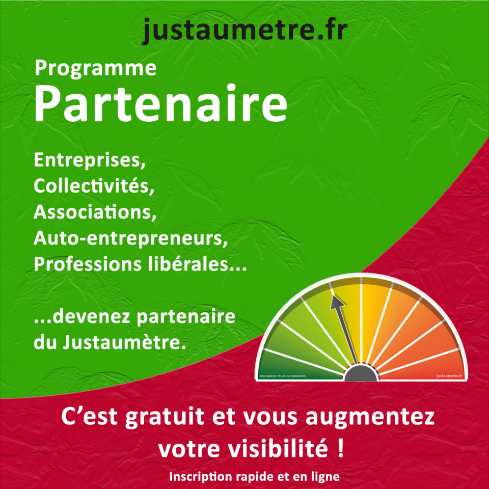 DEVENIR PARTENAIRE DU JUSTAUMETRE, C'EST GRATUIT... POURQUOI HÉSITER !!!!!!